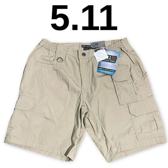 5.11 Women’s TACLITE PRO 9" RIPSTOP Shorts, Cotton Blend, Khaki, Size 12 - Picture 1 of 10